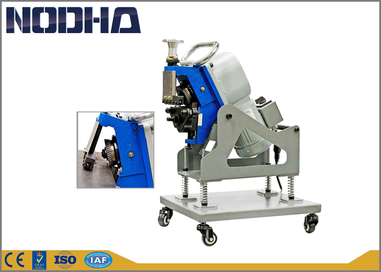 Small Plate Edge Beveling Machine With Adjustable Bevel Angle 1400RPM
