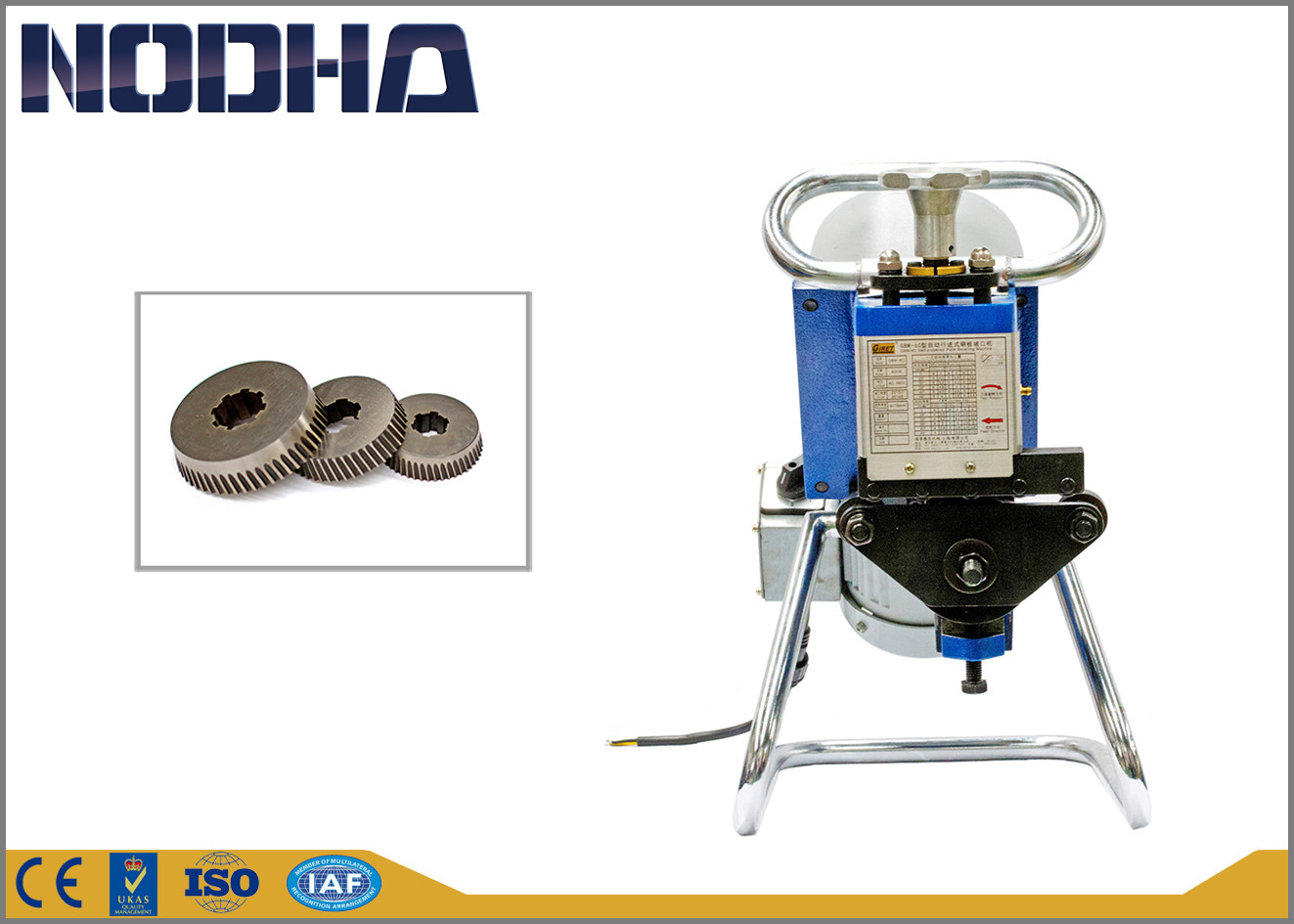 Non Oxidation Cold Pipe Cutting Machine , Pipe Beveling Tool With CE / ISO