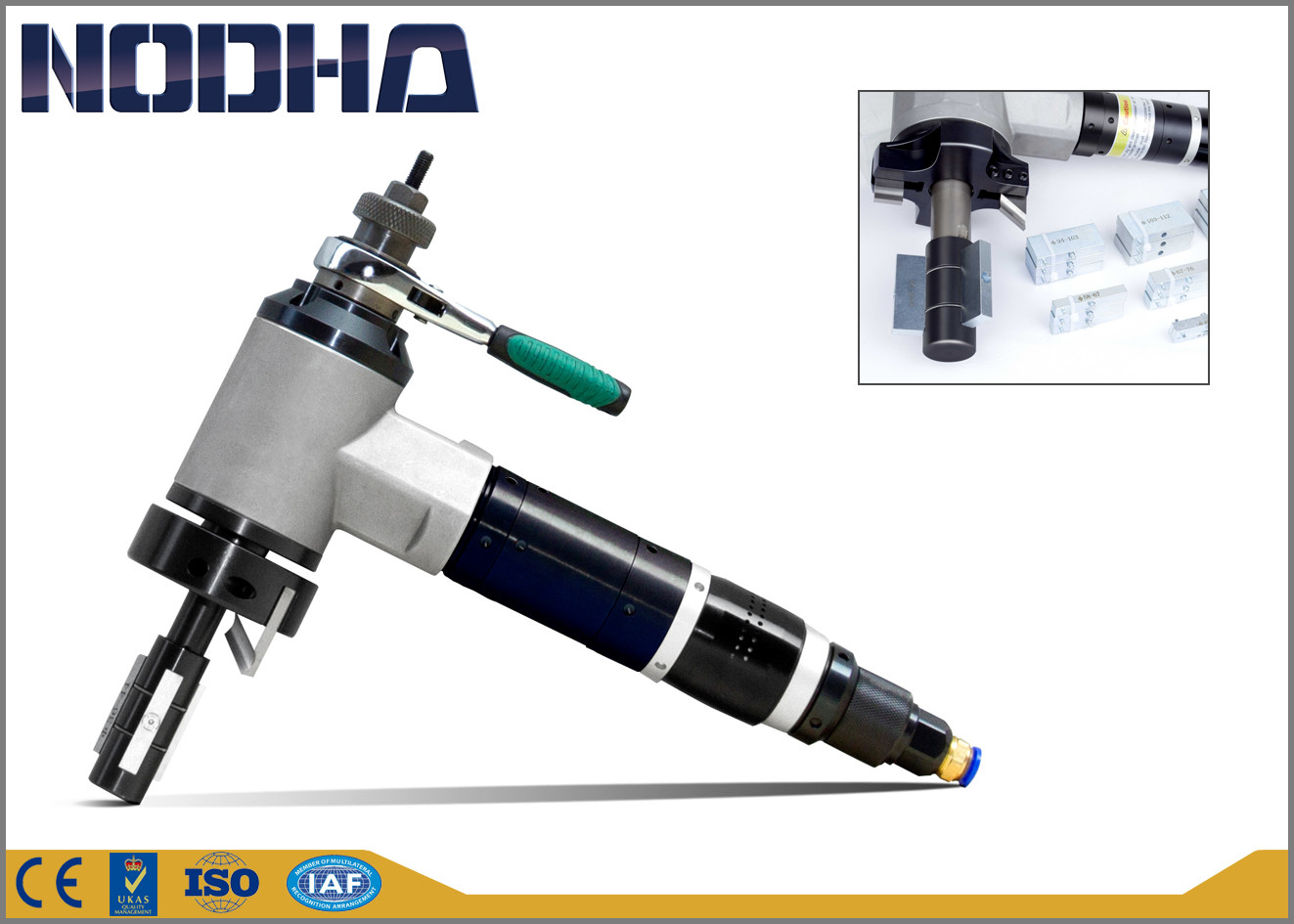 NODHA Portable Pneumatic Pipe Beveling Machine For Chemical Plant