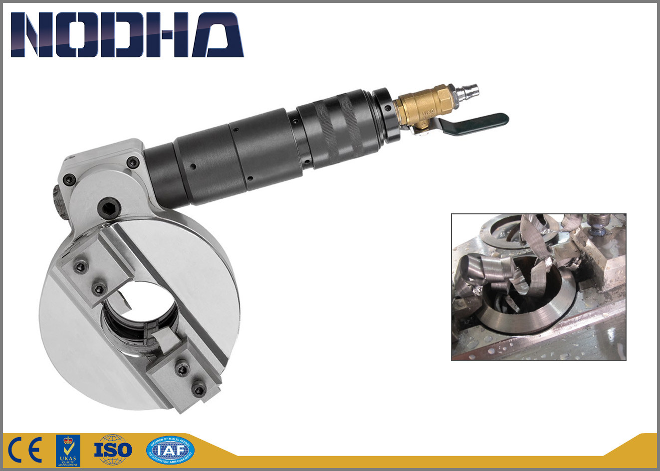 Automatic Cold Cutting Machine , Pipe Bevel Cutter 30-120r/Min Speed