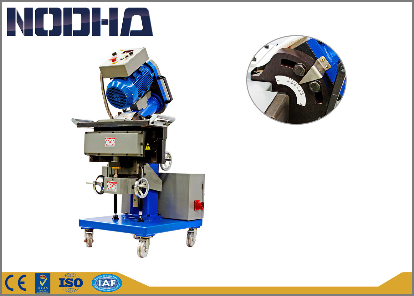 3.4 KW Environmental Plate Edge Milling Machine With Adjustable Milling Speed 