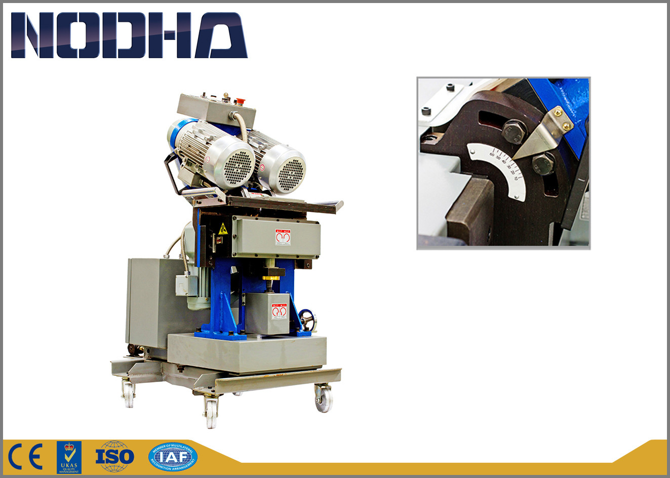 Engineering Machinery Plate Edge Milling Machine With CE / ISO Certificate