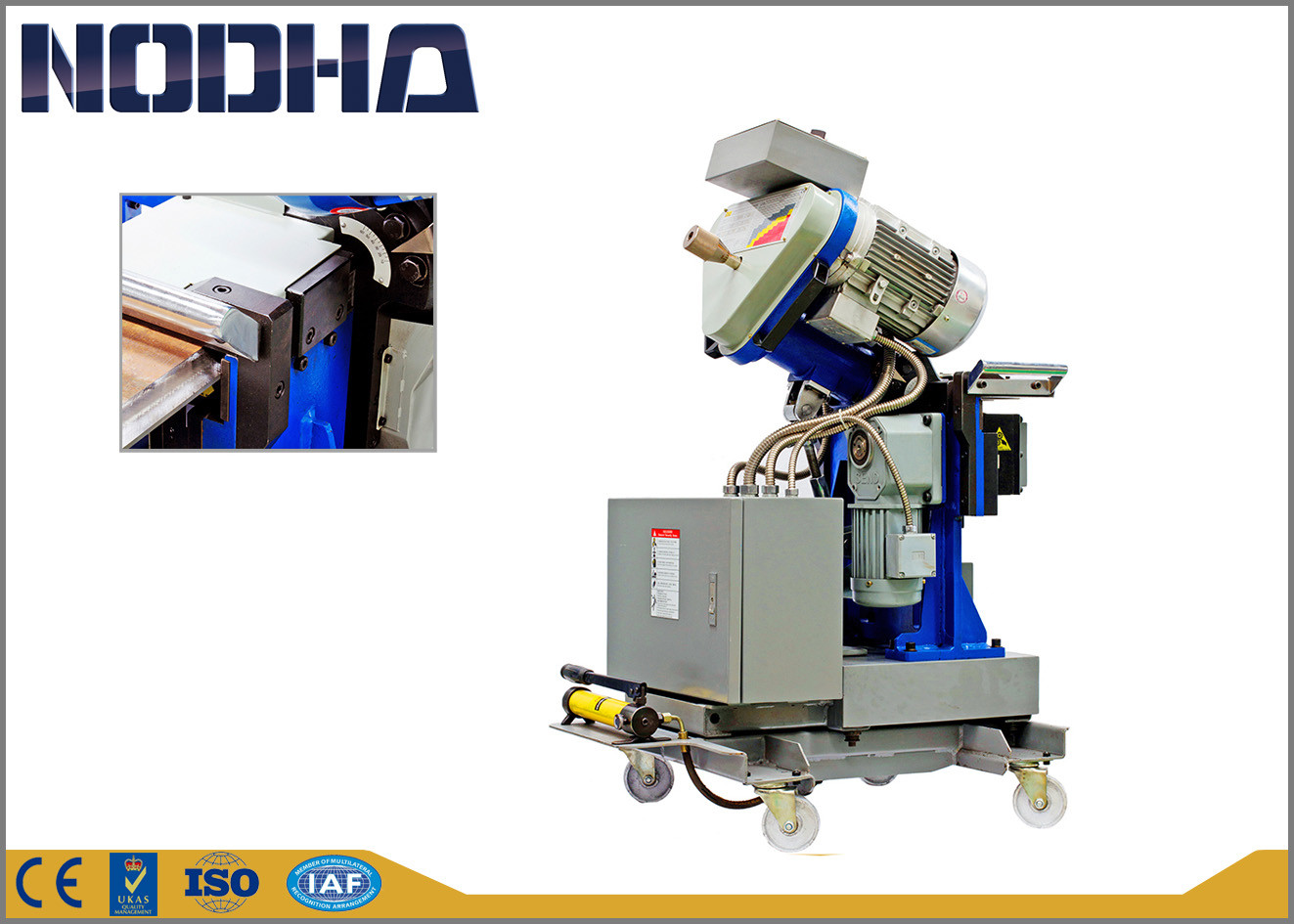 Cold Turret Milling Machine , Bevel Cutting Machine For Pressure Vessels