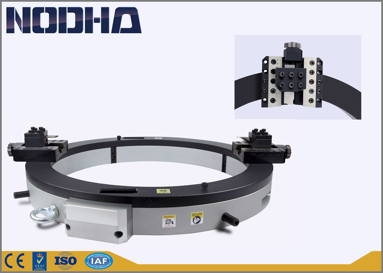 14-20'' Working Range Split OD Mount Tube Cutting And Chamfering Machine High Precision